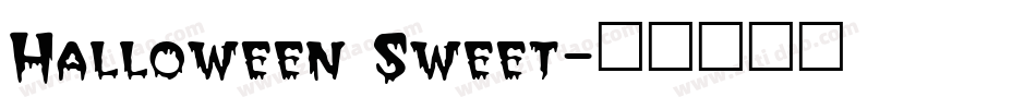 Halloween Sweet字体转换